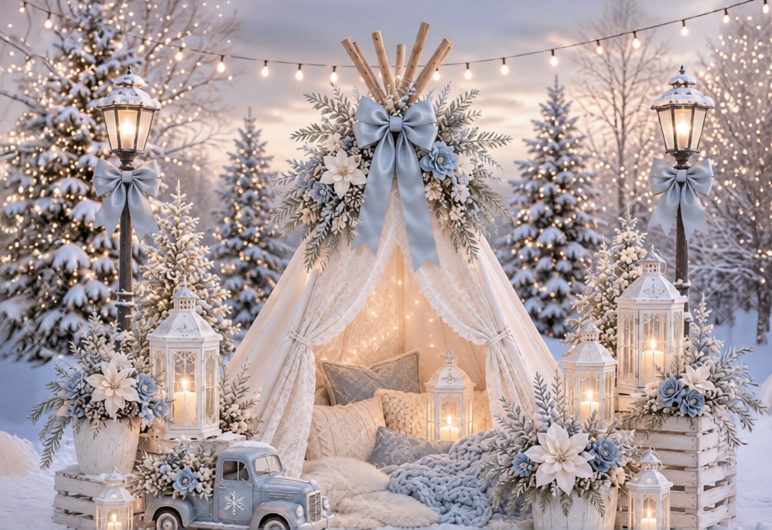 خلفية تصوير Blue Winter Dream