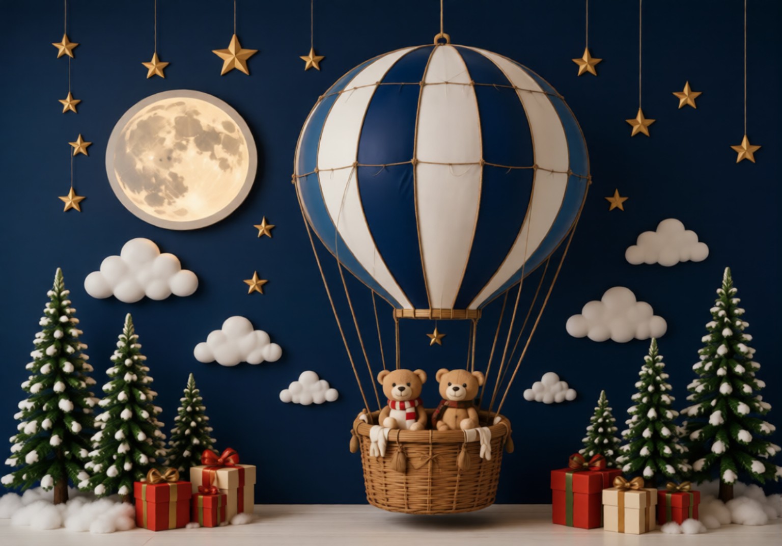 خلفية تصوير Christmas Balloon Wonderland