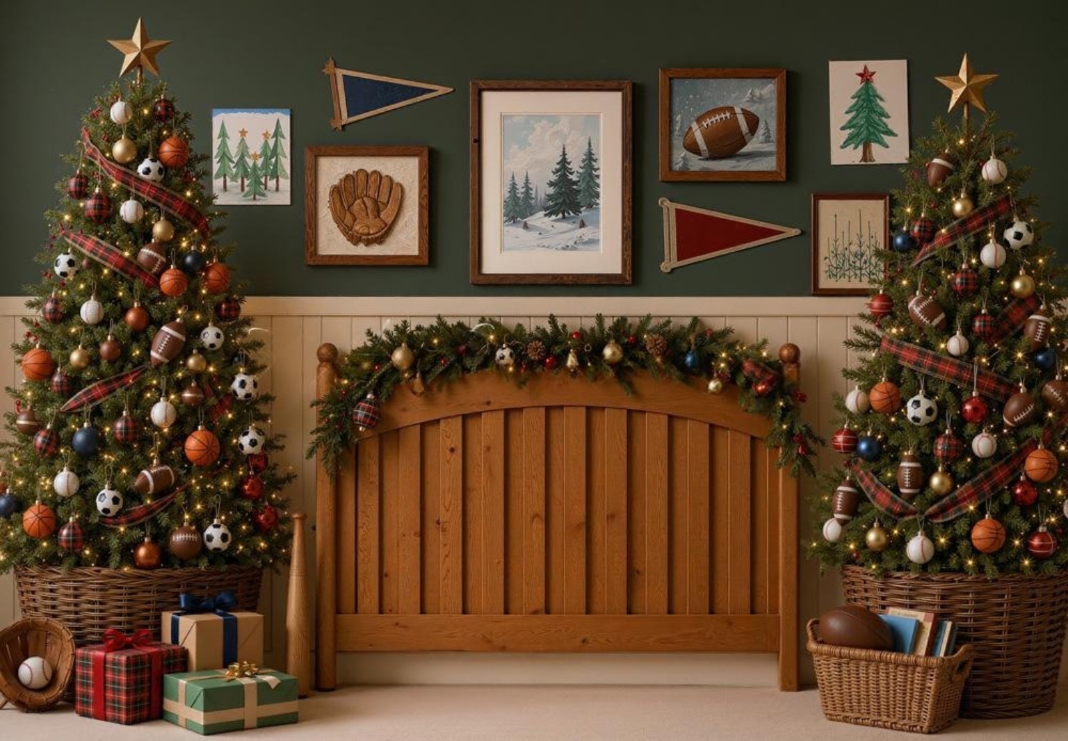 خلفية تصوير Christmas Sports Lodge